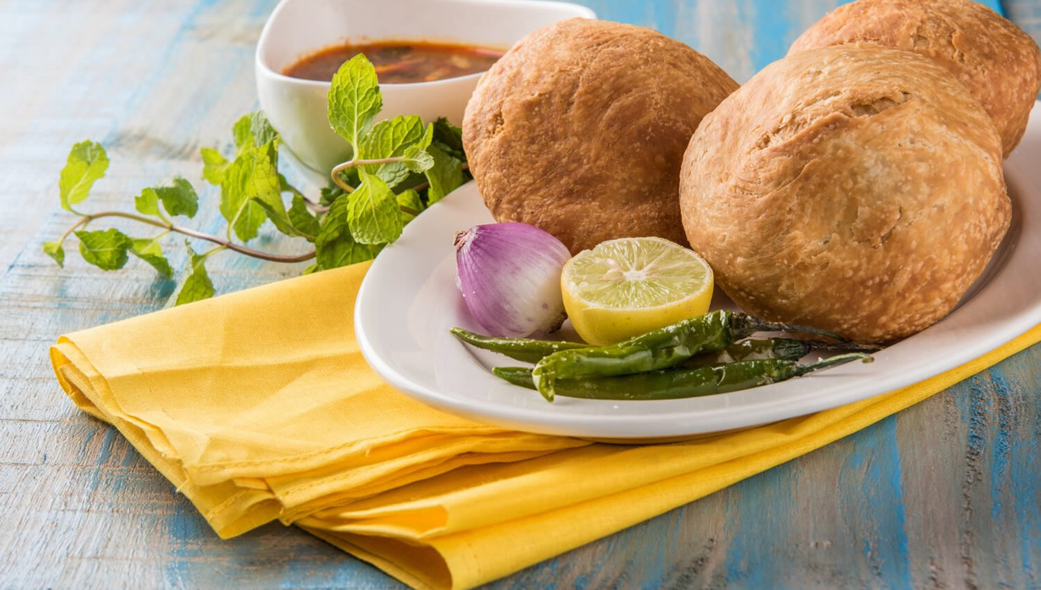 Kachori de guisantes