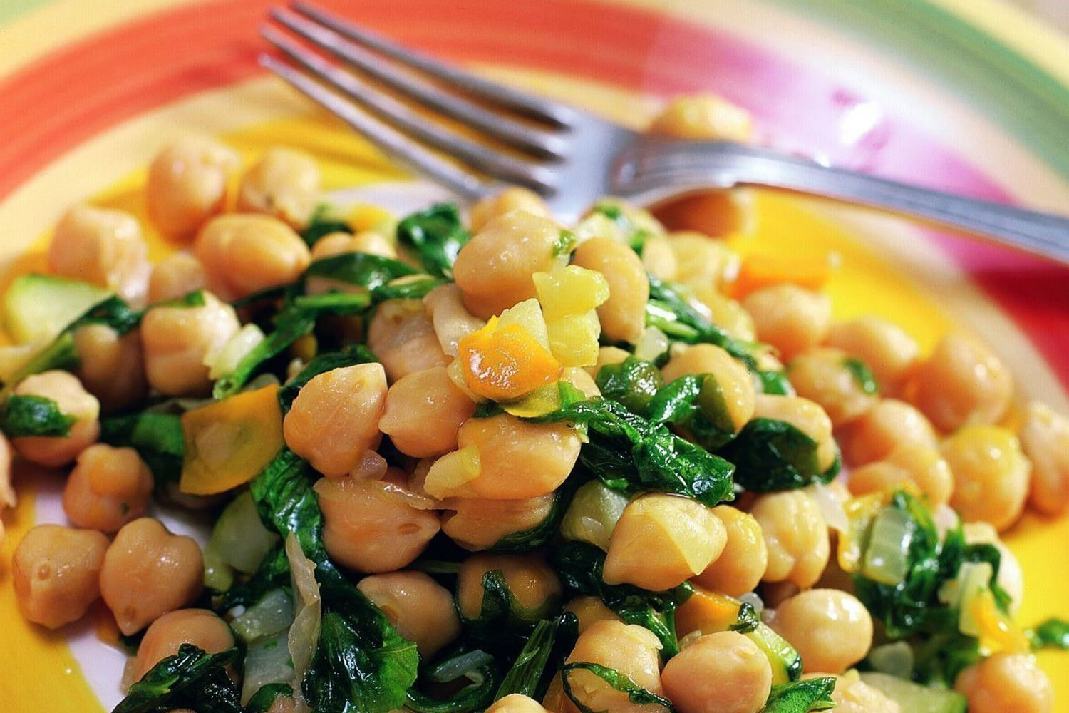 Salteado de Berenjenas y Garbanzos