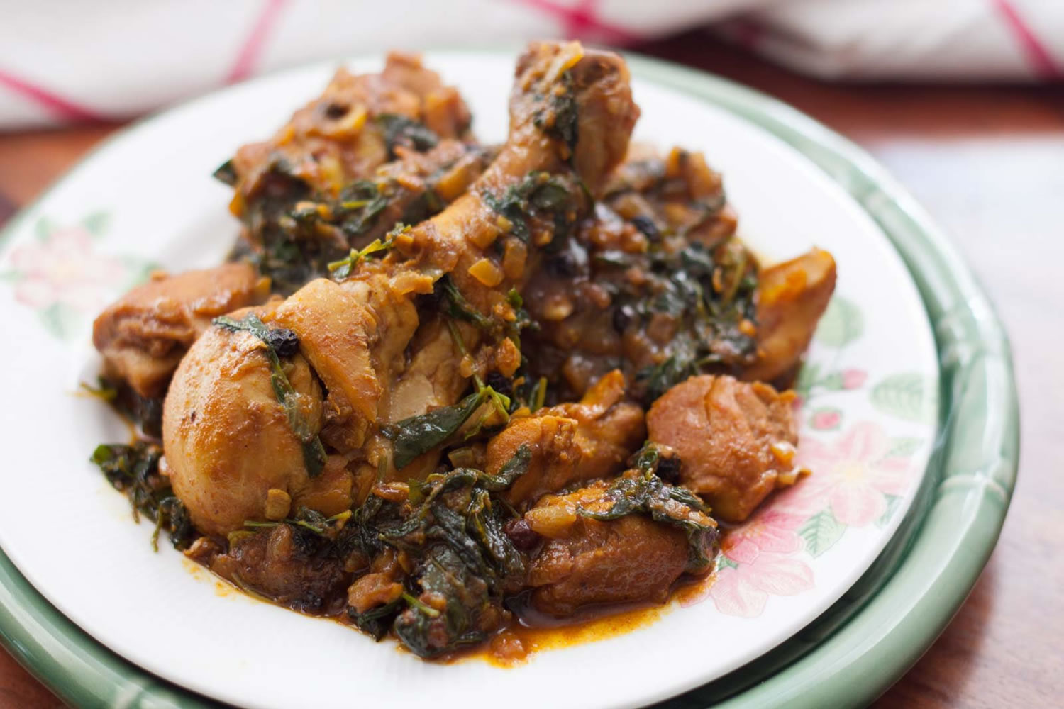 Methi Murgh Receta Pollo