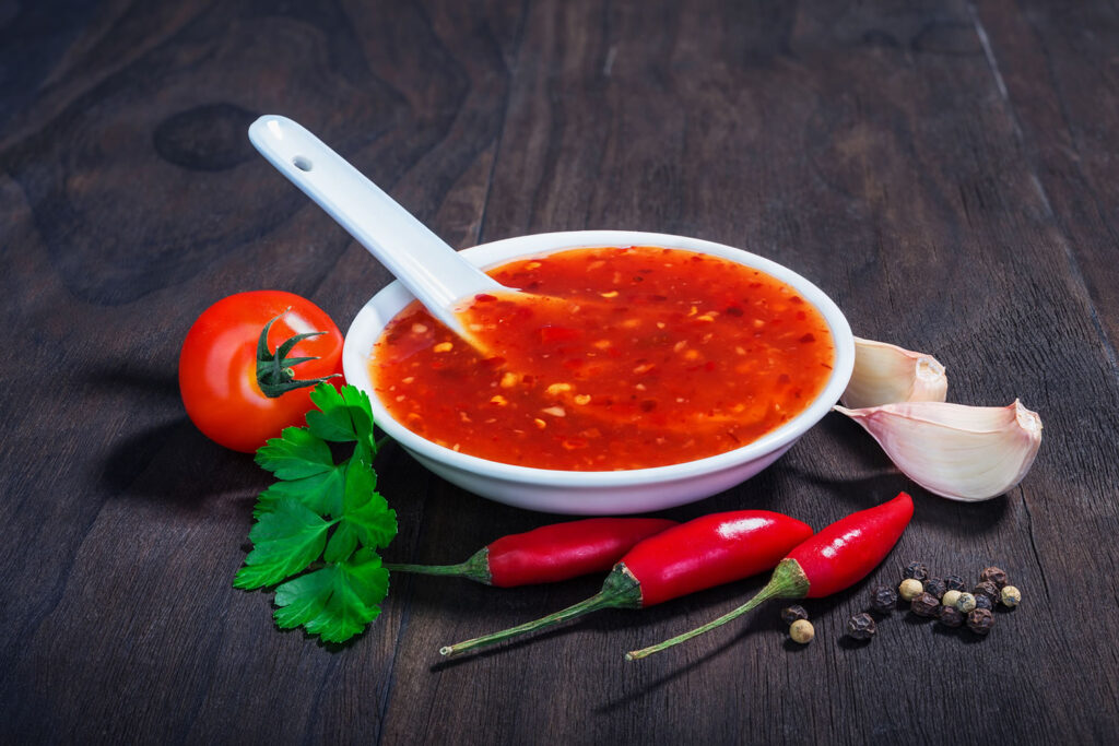 Receta de Salsa de Tomate picante típica de la cocina India.